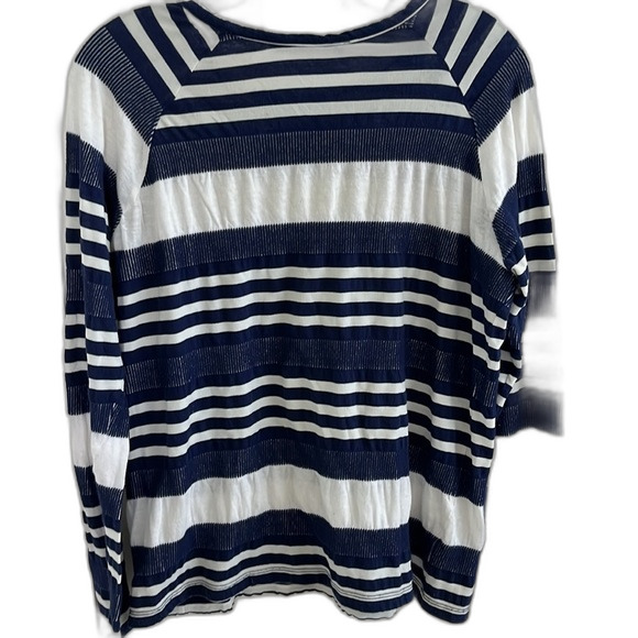 EUC Harvey Faircloth Cotton Blend striped Light Seeater Sz 6 USA Made - Picture 6 of 8